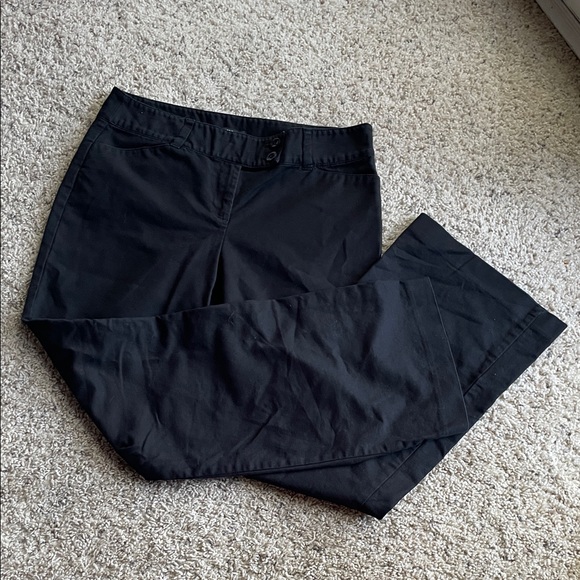 Ann Taylor Pants - Ann Taylor Classic Everyday Black Wide Leg Dress Pants Trousers Size 10